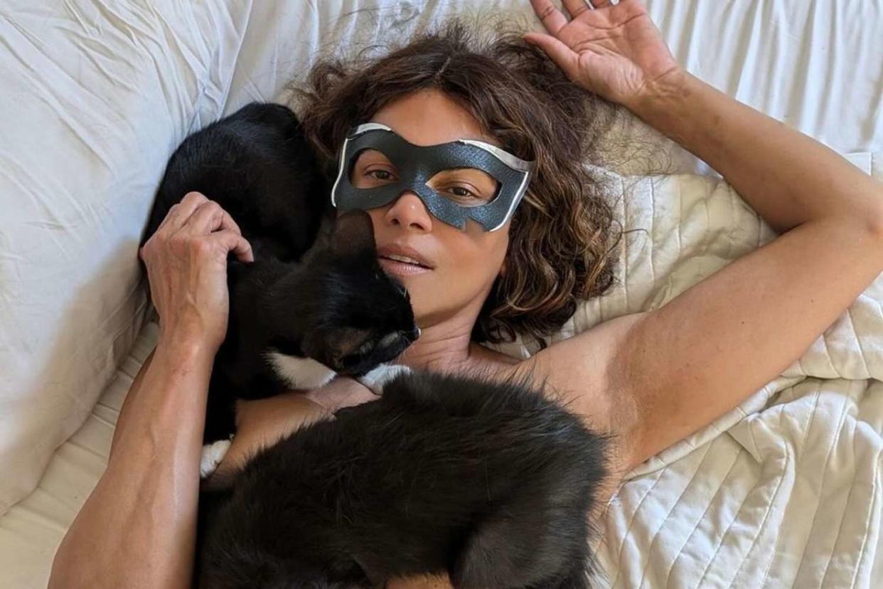 <p>Halle Berry/Instagram</p> Halle Berry in 2024