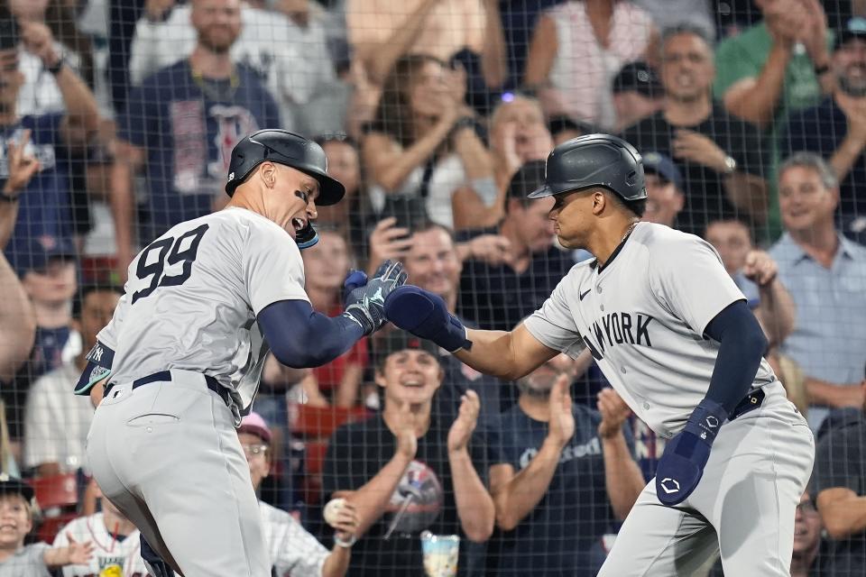 Red Sox Judge's 470foot homer, rally with 3 runs in 8th to