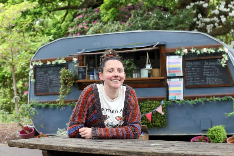 Victoria Young runs The Touring Tea Room, serving tea cakes, ice lollies and hot and cold drinks - she's also runs storytelling sessions for young children with their parents