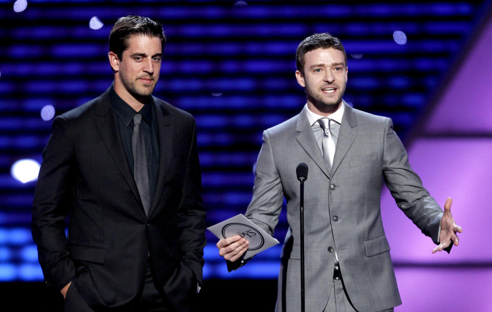 Aaron Rodgers, Justin Timberlake