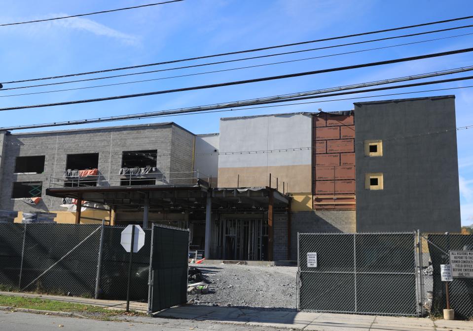 Construction underway at the new Dutchess County Jail in the City of Poughkeepsie on November 4, 2021.