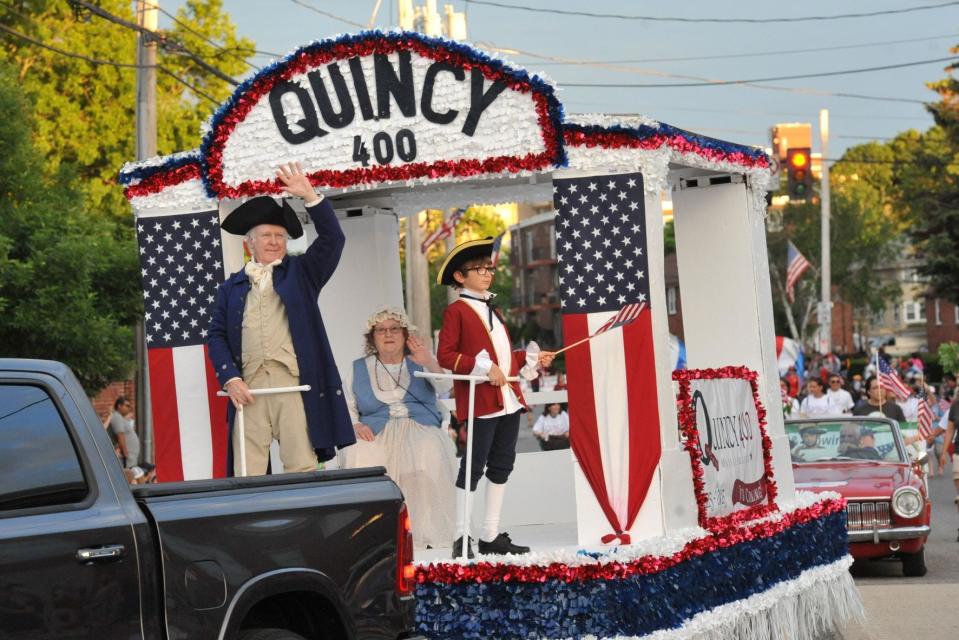 The Quincy 400 float makes its way along the Quincy Flag Day Parade route, Saturday, June 11, 2022.