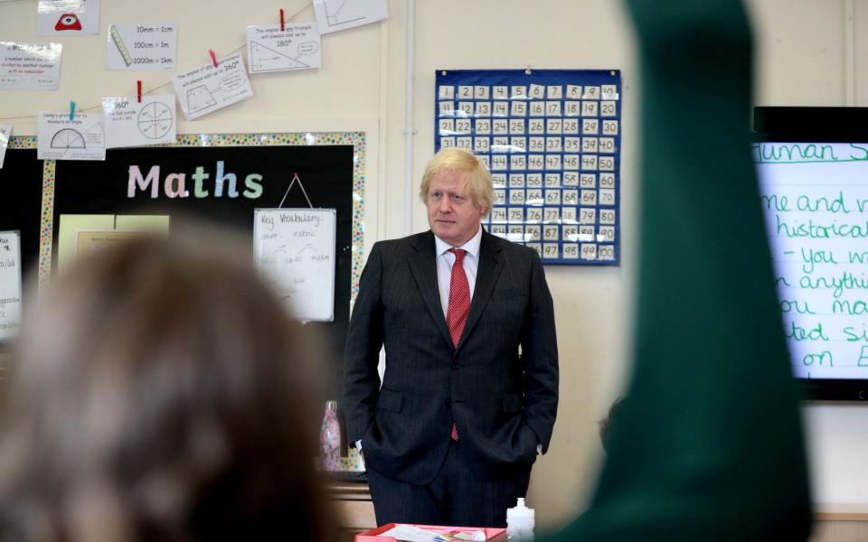 Overhauling the curriculum is a key part of Boris Johnson's plan to get schools open - PA