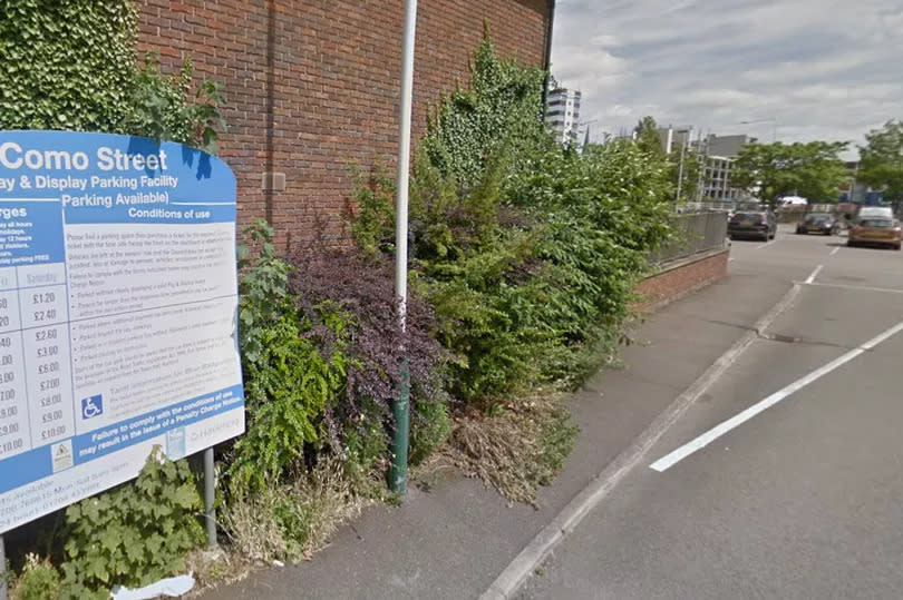 Google Maps of Como Street Car Park site, Romford