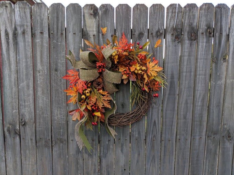 Fall Wreath Berry Wreath