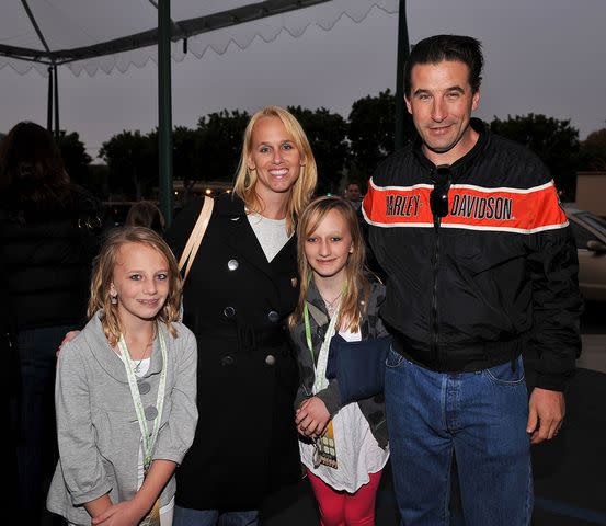 <p>getty</p> Chynna Phillips, Billy Baldwin and family in California in 2008