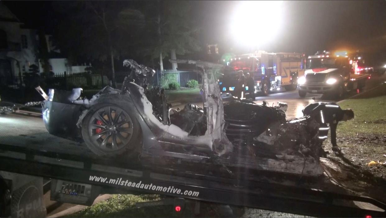 Tesla Texas crash.