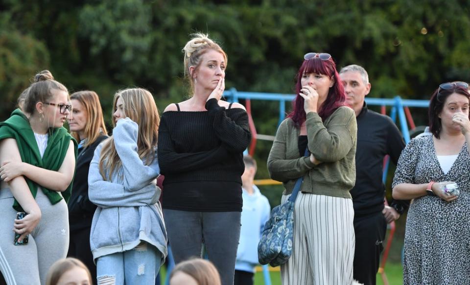 Members of the public attend the vigil (Anthony Devlin/PA) (PA Wire)