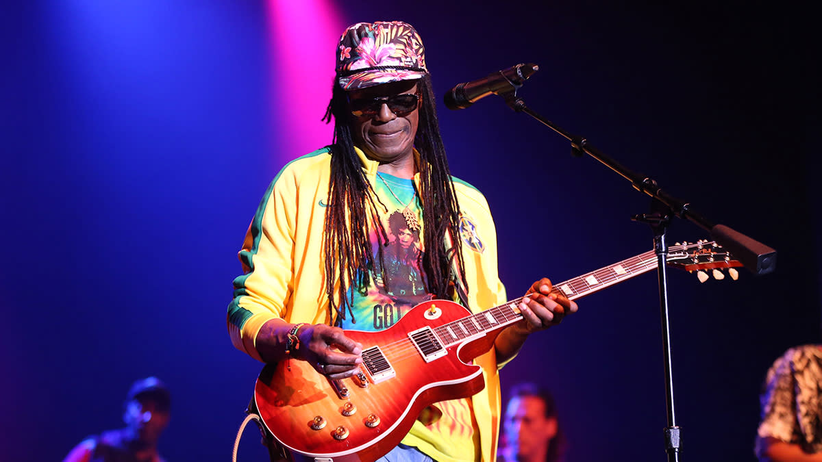  Julian "Junior" Marvin and The Wailers perform at The Paramount Theater on August 17, 2019 in Huntington, New York. 