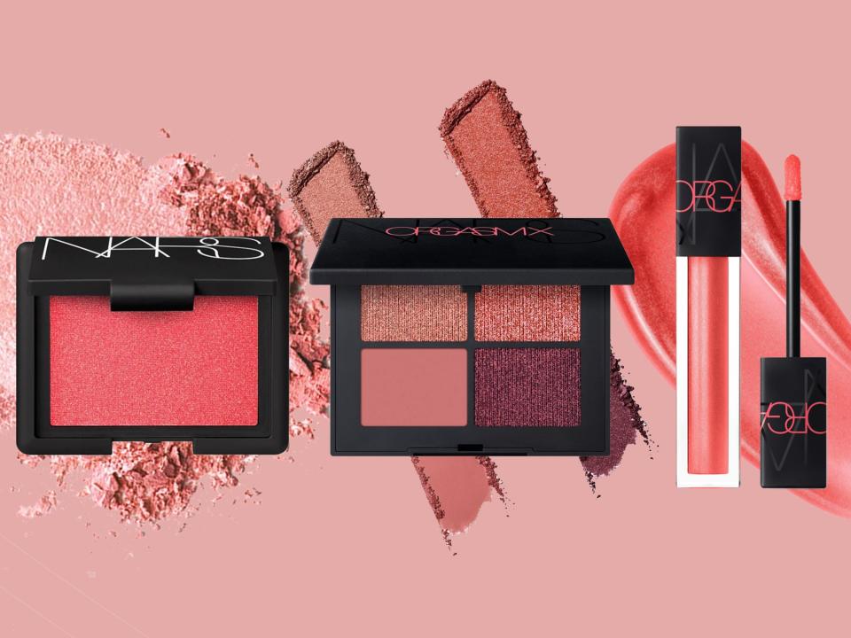 The latest collection is inspired by Nars' new orgasm x shade, a hot coral pink that screams summer: The Independent/Nars