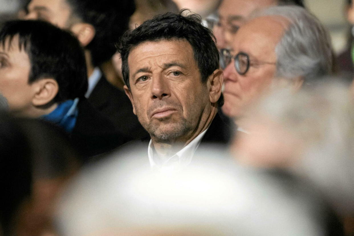 Patrick Bruel lors de la cérémonie d'entrée de Missak et Mélinée Manouchian au Panthéon à Paris, le 21 février 2024.  - Credit:Blondet Eliot / Blondet Eliot/ABACA