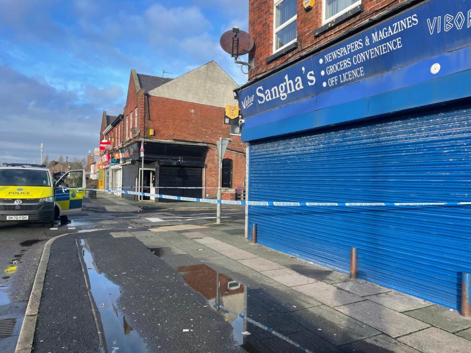 A teenager cycling past the newsagents said he heard what he thought was fireworks at the time (The Independent)