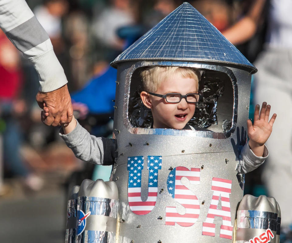 You never know what you're going to see at the Newark Halloween Parade.