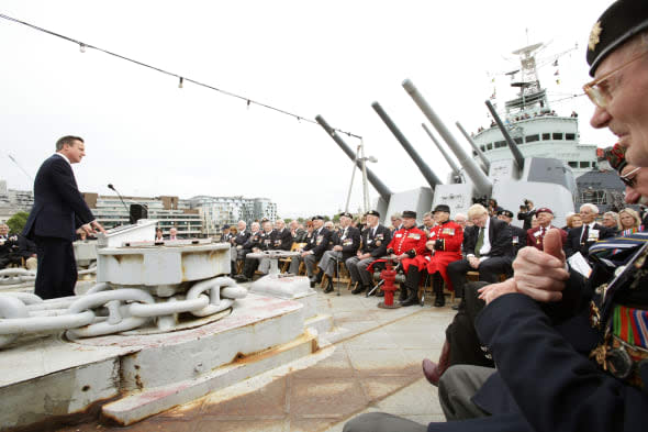 HMS Belfast D-Day ceremony