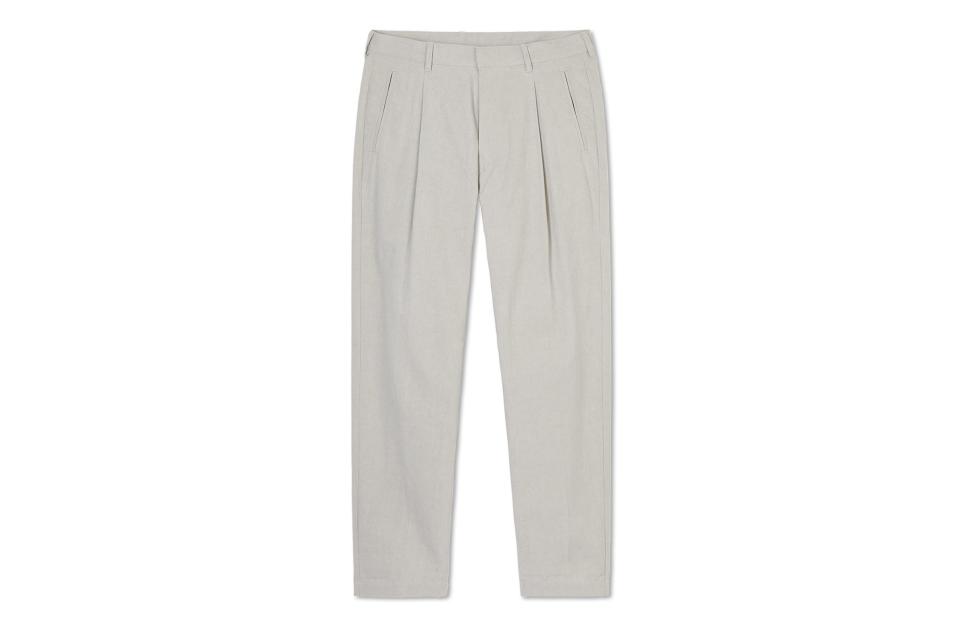 Entireworld cotton pleated trousers (was $125, 25% off at checkout)