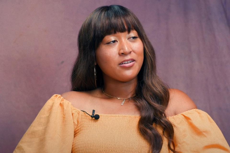 <p>Hana Kuma/YouTube</p> Naomi Osaka 