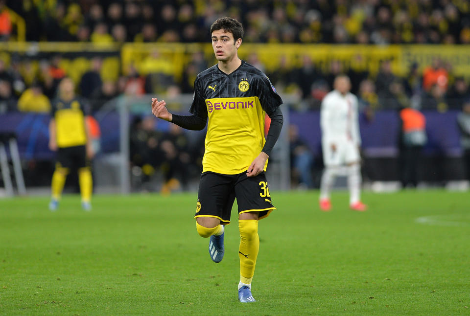 Borussia Dortmund's Giovanni Reyna has accepted a United States call-up for friendlies later this spring. (Ralf Treese/Getty)