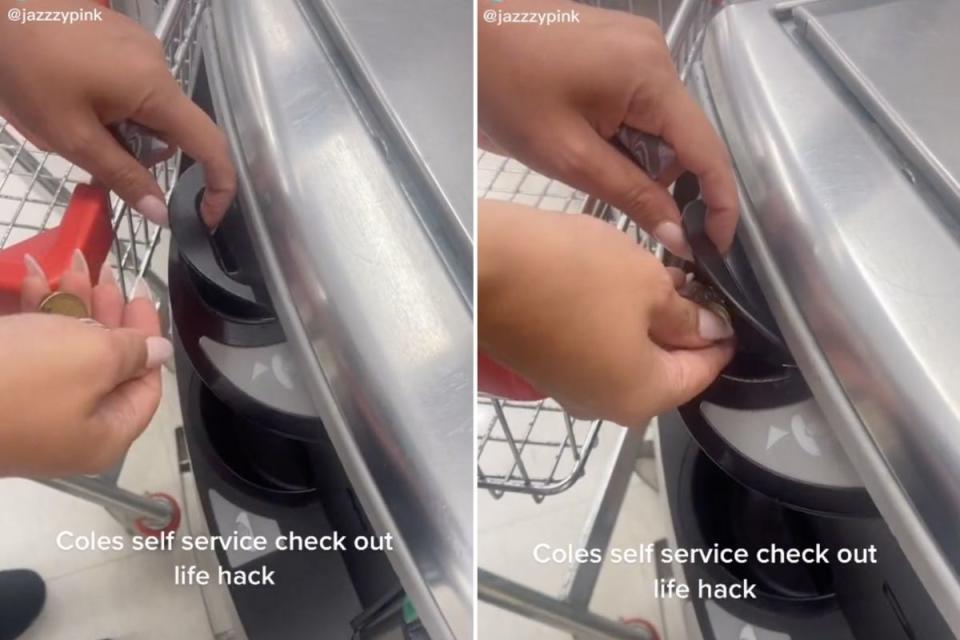 Coles shopper demonstrates self-service checkout hack on TikTok video