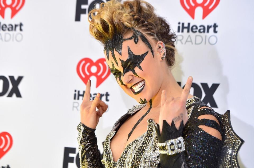 Fans were further shocked when the former Nickelodeon star turned up at the iHeartRadio Music Awards donning a silver and black ensemble with combat boots and a faux hawk hairstyle. Jordan Strauss/Invision/AP