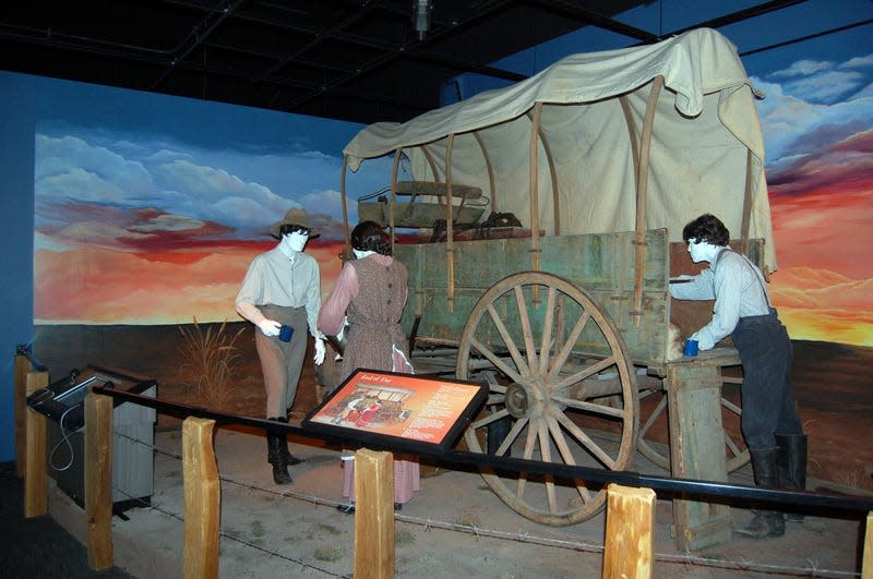 The End of Day exhibit at the Cherokee Strip Regional Heritage Center.