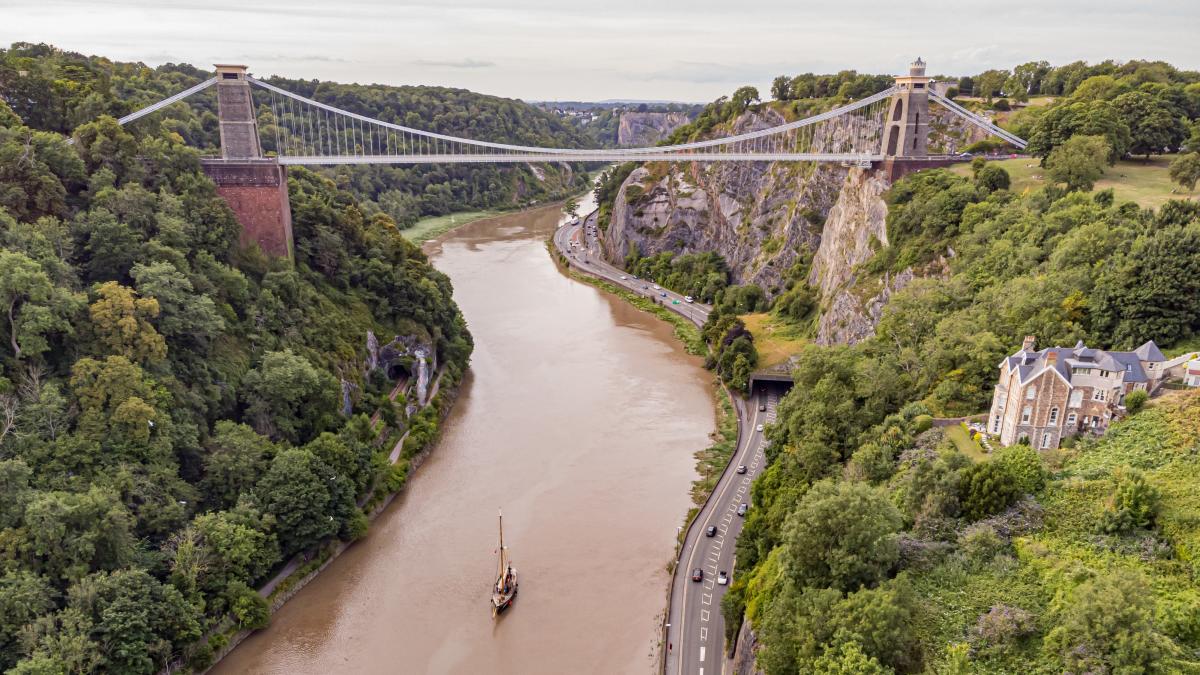 Two suitcases containing “human remains” found on famous Bristol bridge
