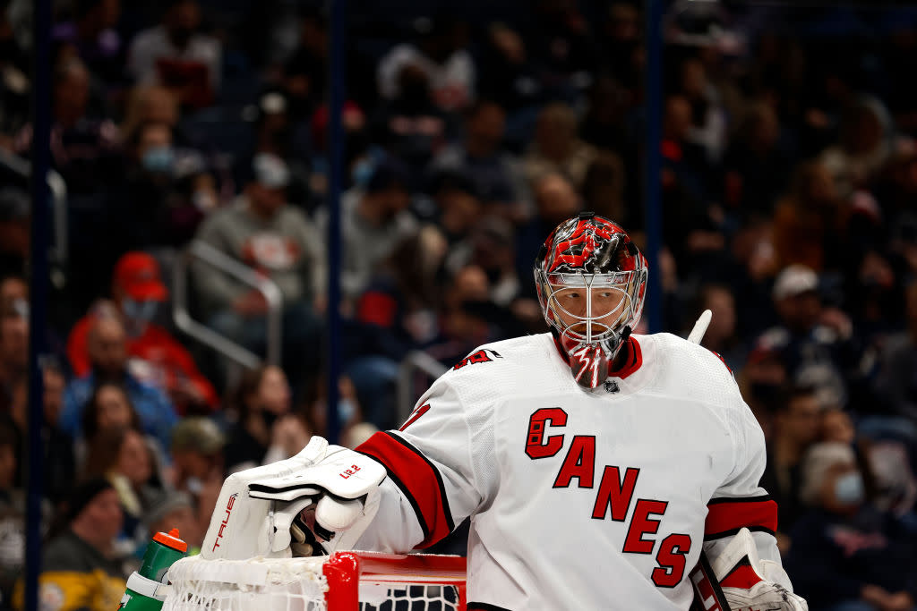 There is a difference between playing goaltender for the Hurricanes and the Leafs, and Andersen could prove how drastic that is this season. (Getty)