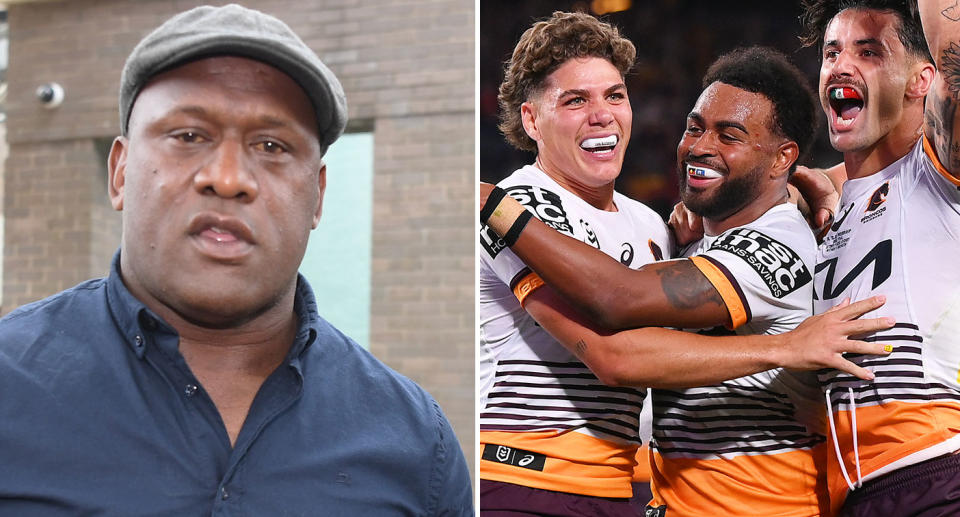 Wendell Sailor has weighed in on reports around Ezra Mam's impending contract extension with the Brisbane Broncos. Pic: AAP/Getty