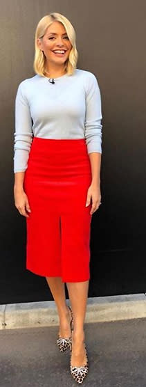 holly-willoughby-red-skirt-instagram