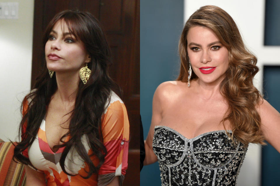 Tras 11 años en antena, 'Modern Family' (2009-2020) se despedirá este año. "Se nos acabó la fiesta", escribió Sofia Vergara, quien interpretó a Gloria, el pasado 22 de febrero en <a href="https://www.instagram.com/p/B829ZmMl2ns/" rel="nofollow noopener" target="_blank" data-ylk="slk:Instagram;elm:context_link;itc:0;sec:content-canvas" class="link ">Instagram</a>. También la has podido ver en 'Machete Kills' (2013) y 'Chef' (2014), entre otras películas. (Foto: Ron Tom / Karwai Tang / Getty Images)