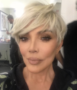 <p>The momager took on 2018 with some blond ambition. “January 2nd back at work here we go!” she wrote. No word on whether it’s permanent or <a rel="nofollow" href="https://www.yahoo.com/news/kris-jenner-briefly-tries-life-blonde-121222536.html" data-ylk="slk:more wig play;elm:context_link;itc:0;sec:content-canvas;outcm:mb_qualified_link;_E:mb_qualified_link;ct:story;" class="link  yahoo-link">more wig play</a>.<br>(Photo: <a rel="nofollow noopener" href="https://www.instagram.com/krisjenner/" target="_blank" data-ylk="slk:Kris Jenner via Instagram;elm:context_link;itc:0;sec:content-canvas" class="link ">Kris Jenner via Instagram</a>) </p>