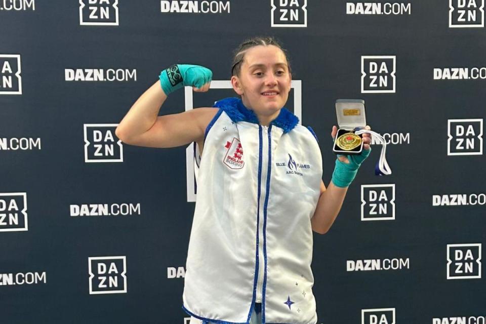 Anya Wilson won gold at the event <i>(Image: Blueflames Amateur Boxing Club)</i>