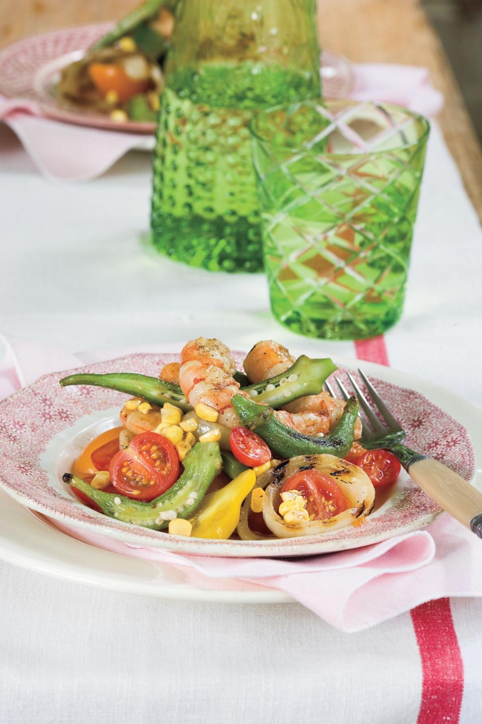 Grilled Shrimp Gumbo Salad