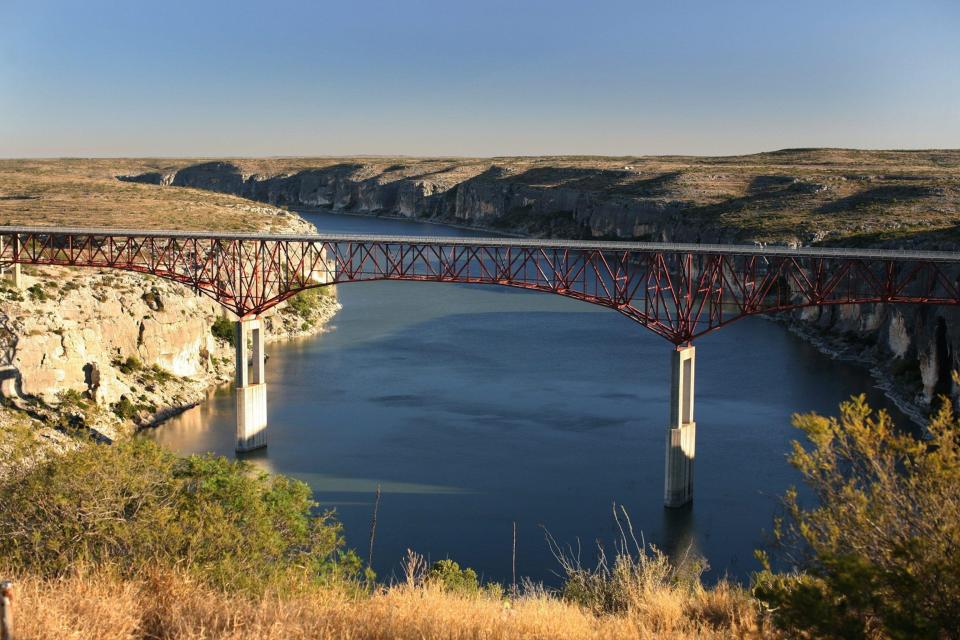 The Highway 90 bridge over the Pecos River.