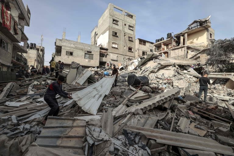 Destrucción en Rafah por la ofensiva israelí. (MOHAMMED ABED / AFP)