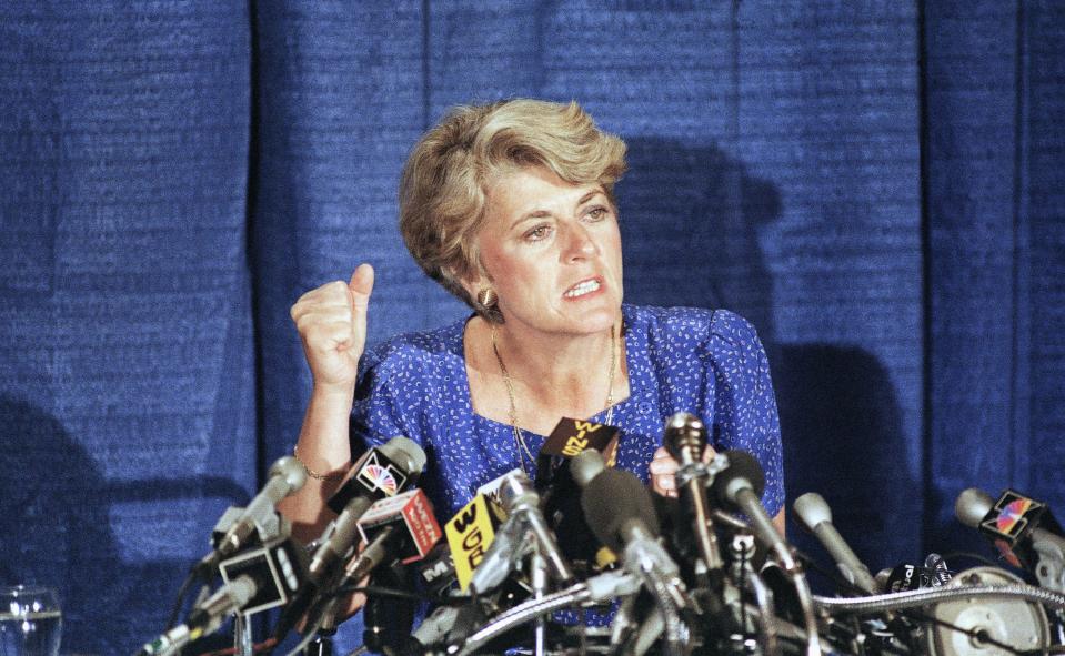 Democratic vice presidential nominee Geraldine Ferraro in  1984 in New York City.