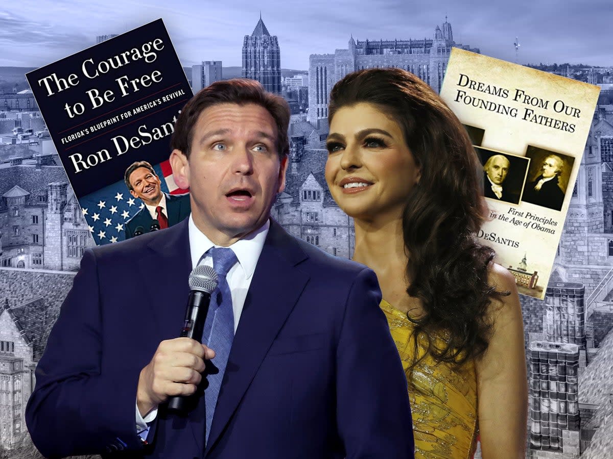 Ron DeSantis and his wife Casey are hoping to move into the White House in January 2025. They face plenty of obstacles  (Getty)