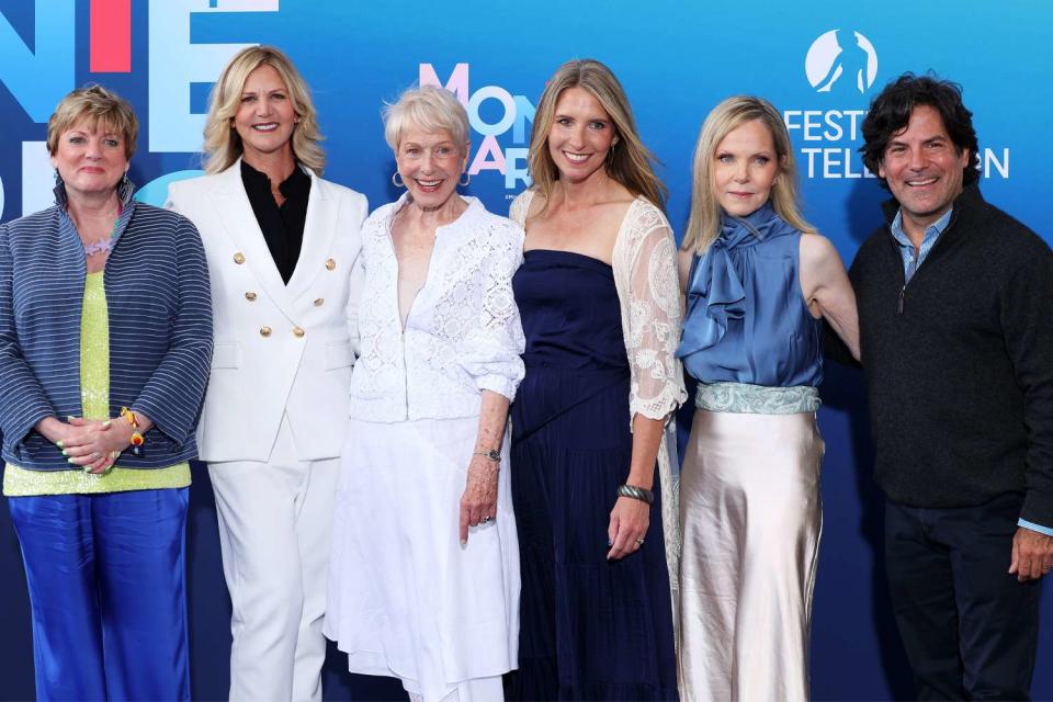 <p>Pascal Le Segretain/Getty</p> From left: Alison Arngrim, Leslie Landon, Karen Grassle, Wendi Lou Lee, Melissa Sue Anderson and Matthew Labyorteaux attend the 