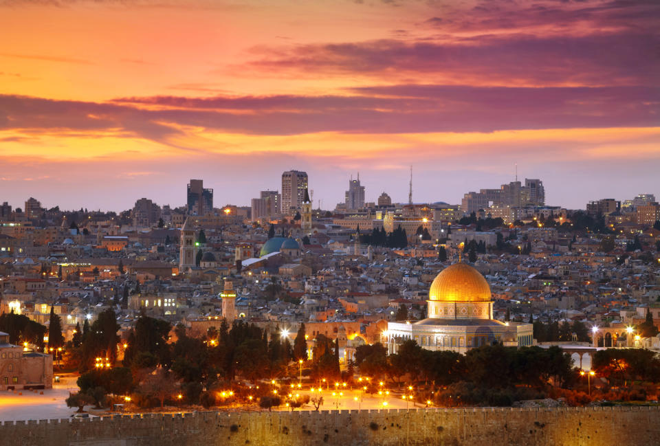 View of Jerusalem old city. Israel