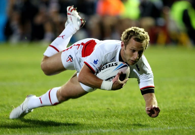 Late rugby league star Rob Burrow in action for England in 2008 (GREG WOOD)