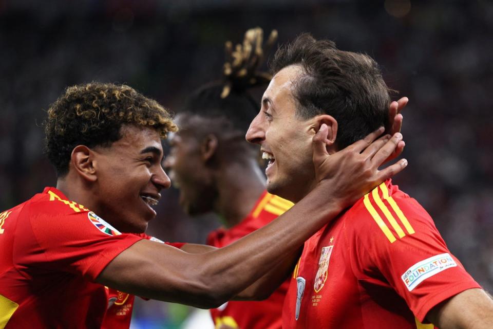 Mikel Oyarzabal was the hero for Spain (AFP via Getty Images)