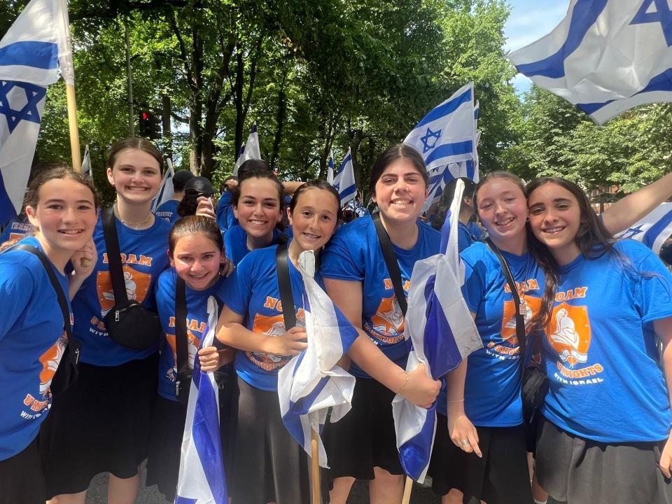 Yeshivat Noam in Paramus at Israel Day on Fifth in Manhattan on Sunday, June 2, 2024.