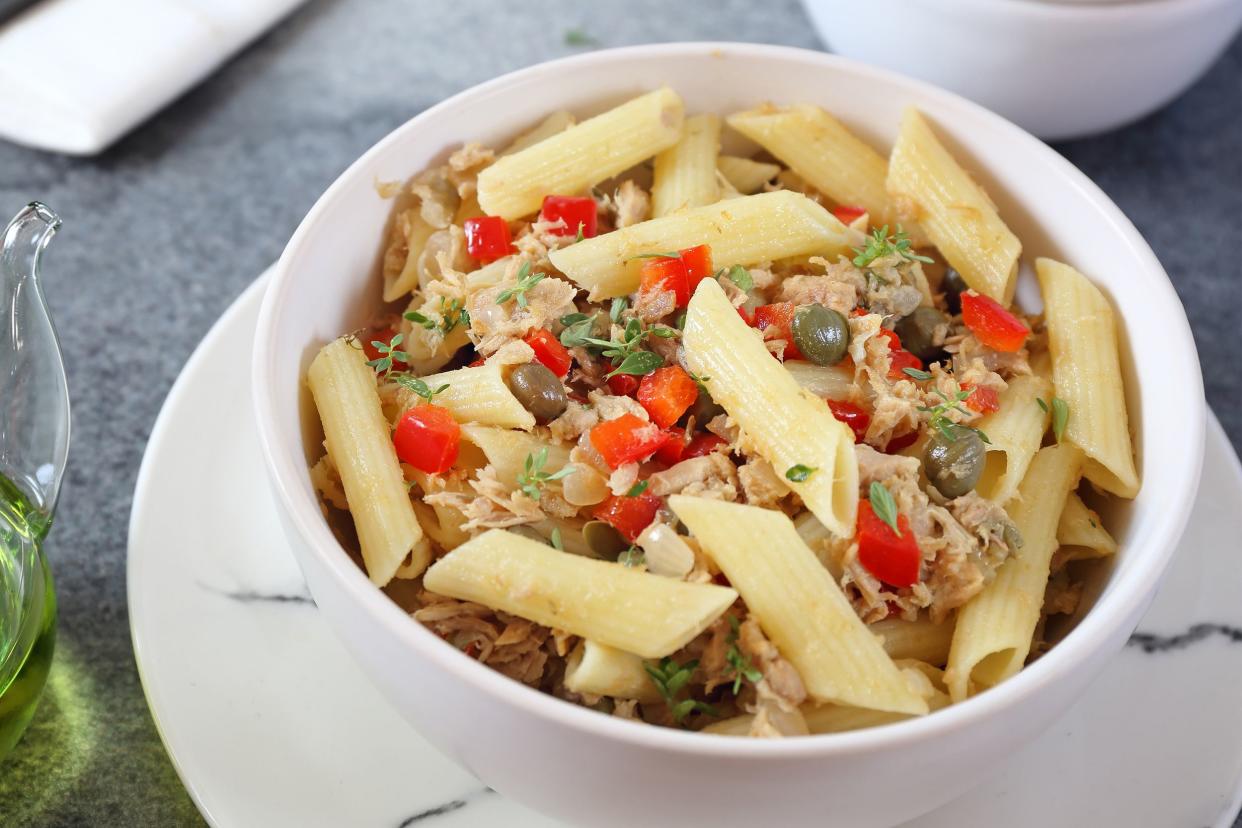 Pressure Cooked Pasta with Tuna and Capers