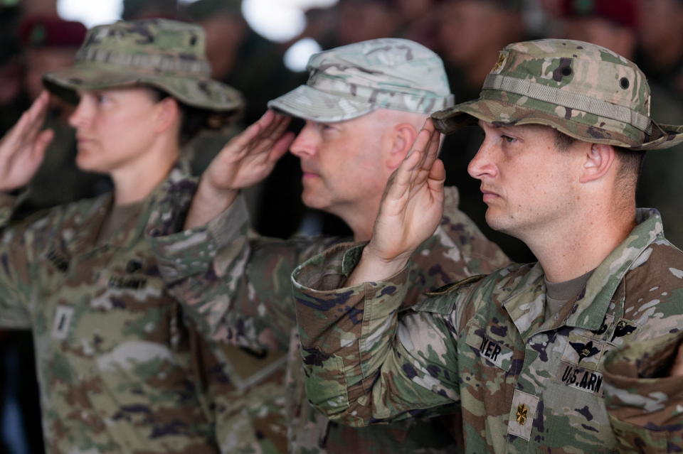 Amerikanische Soldaten, hier bei einer Übung auf den Philippinen, wird Joe Biden nicht in die Ukraine entsenden (Bild: Reuters)