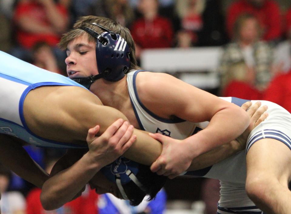 Hartland's Bodie Abbey beat two highly ranked wrestlers in victories over Davison and Hudson in the Lapeer Christmas Duals.