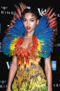 Full points to musician FKA twigs for injecting a welcome dose of colour into the Alexander McQueen: Savage Beauty private view red carpet this week.