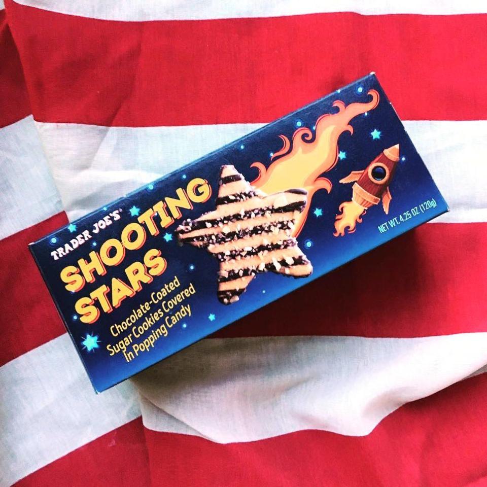 Shooting Stars Chocolate-Coated Sugar Cookies Covered in Popping Candy