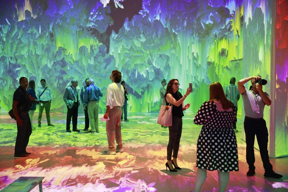 Patrons find themselves inside the paintings at Beyond Van Gogh: The Immersive Experience, which runs in downtown Jacksonville until Nov. 27.