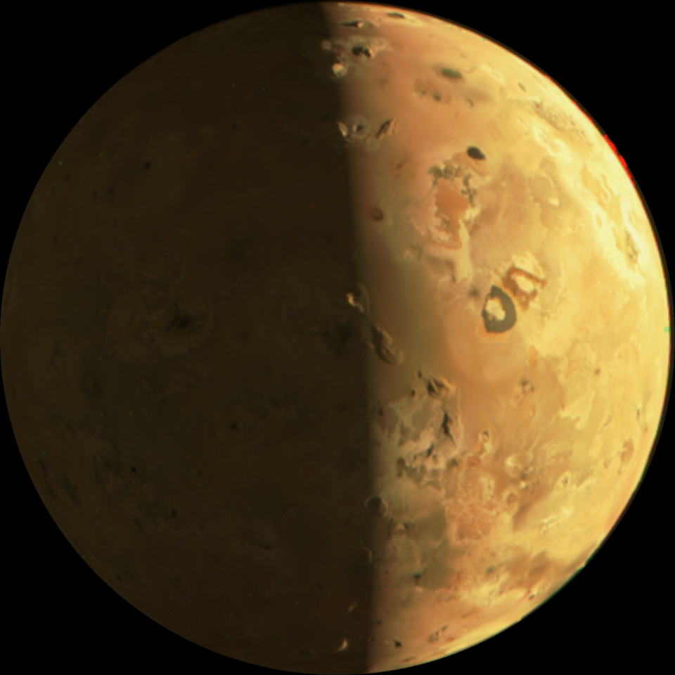 Jupiter's moon Io is pictured.