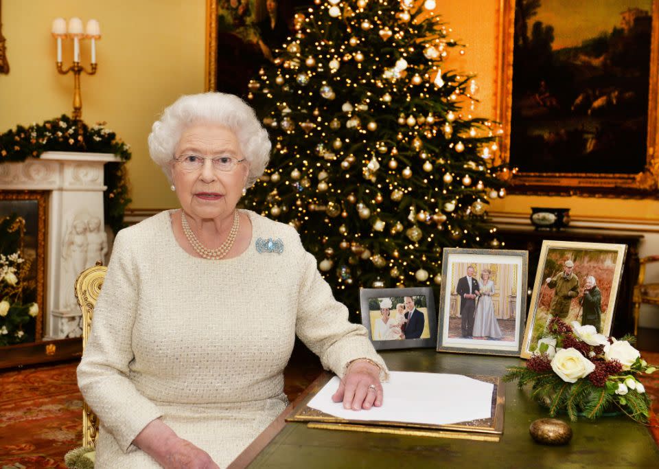 The Queen gives her staff a pudding every Christmas. Photo: Getty