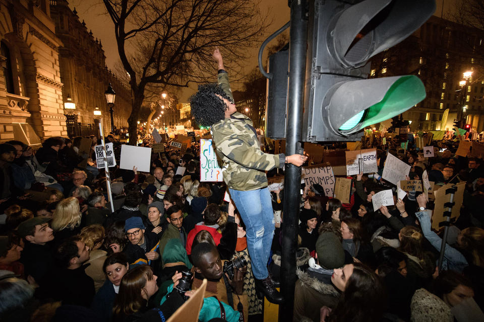 UK protests erupt over Trump’s Muslim travel ban